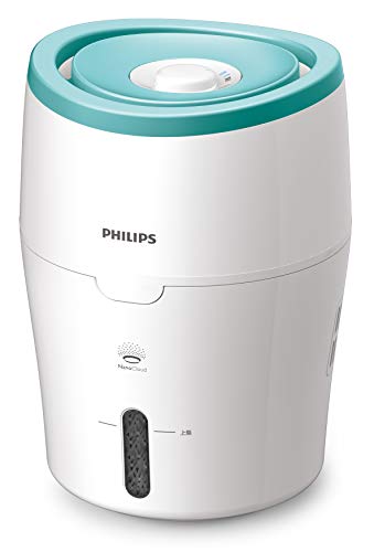 Philips Series 2000 Luftbefeuchter – für Räume bis 25 m², NanoCloud-Technologie, Silent-Modus, 2-Liter-Tank (HU4801/10)