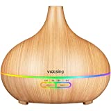 VicTsing 300ml Aroma Diffuser, 23dB Ultra Leise Luftbefeuchter Ultraschall für Schlafzimmer Kinderzimmer, BPA-Free Öle Diffusor Aromatherapie mit 7 Farben LED, Auto-Abschaltung - Gelb VicTsing 300ml Aroma Diffuser, 23dB Ultra Leise Luftbefeuchter Ultraschall für Schlafzimmer Kinderzimmer, BPA-Free Öle Diffusor Aromatherapie mit 7 Farben LED, Auto-Abschaltung - Gelb