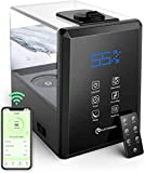 Elechomes 6L Luftbefeuchter mit APP&Alexa Steuerung, Kühler und Warmer Nebel, Luftbefeuchter für Schlafzimmer, Große Zimmer, Babies und Pflanzen, Angepasste Luftfeuchtigkeit, Timer, Schlafmodus, Leise Elechomes 6L Luftbefeuchter mit APP&Alexa Steuerung, Kühler und Warmer Nebel, Luftbefeuchter für Schlafzimmer, Große Zimmer, Babies und Pflanzen, Angepasste Luftfeuchtigkeit, Timer, Schlafmodus, Leise