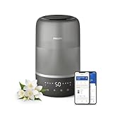 Philips Smart Humidifier - kompakt und dennoch leistungsstark mit himmelhohem Nebel, Aromatherapie, leise mit Schlaffunktion und Nachtlicht, für (Schlaf-) Räume bis zu 41m² (HU1510/03) Philips Smart Humidifier - kompakt und dennoch leistungsstark mit himmelhohem Nebel, Aromatherapie, leise mit Schlaffunktion und Nachtlicht, für (Schlaf-) Räume bis zu 41m² (HU1510/03)