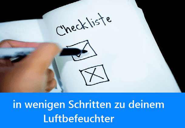 Vergleich Test Checkliste Luftbefeuchter